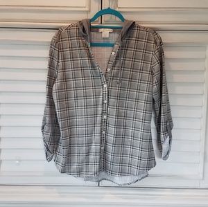 Gray Plaid Shirt